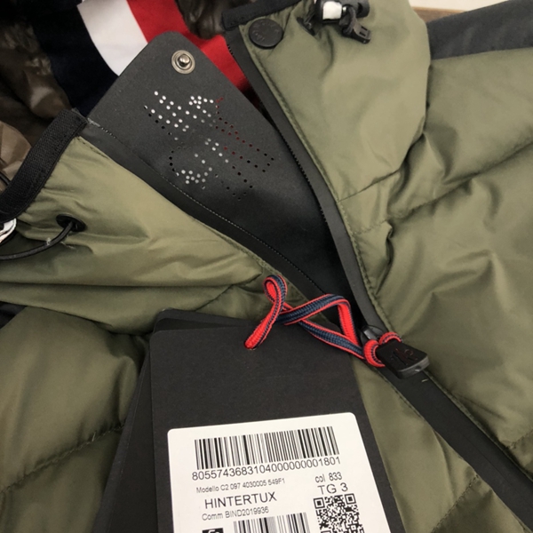 ハイクオリティダウンジャケット内部構造